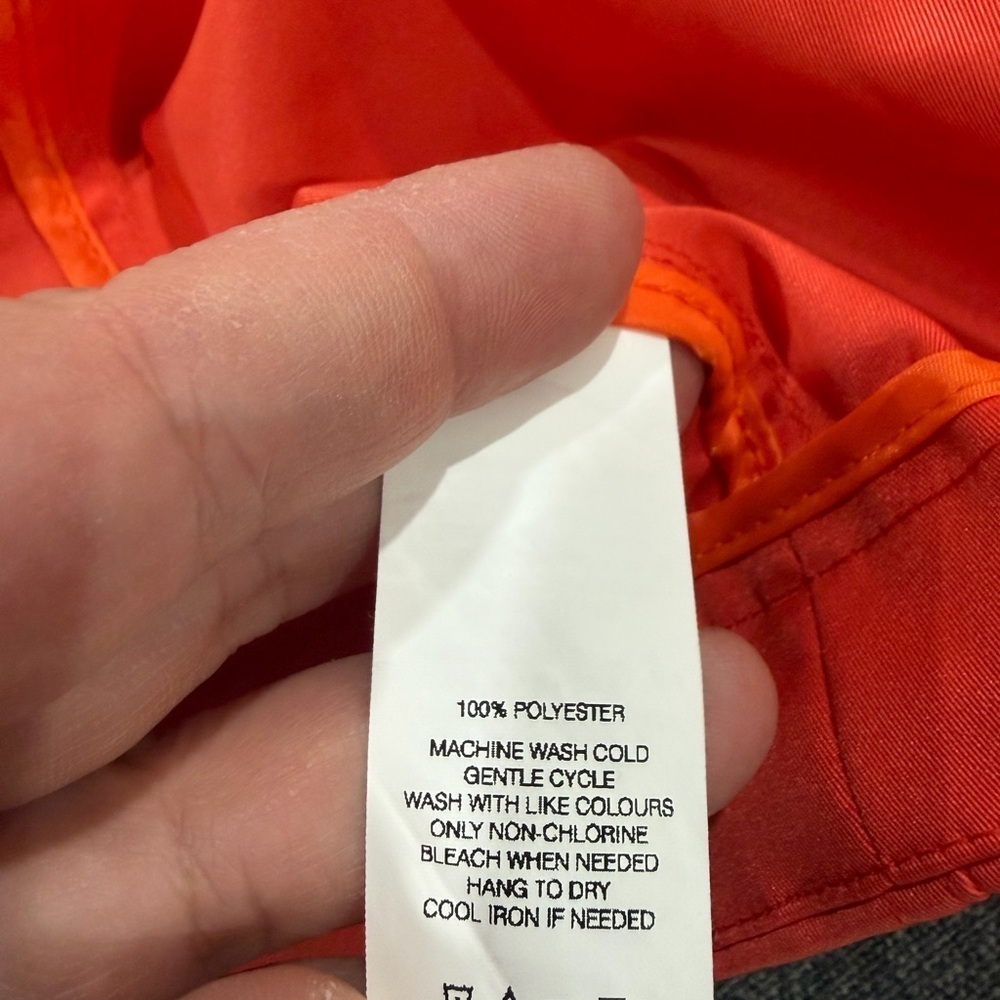 Joe Fresh Women’s Orange/Coral Water-Resistant Jacket with Hood - Picture 12 of 13